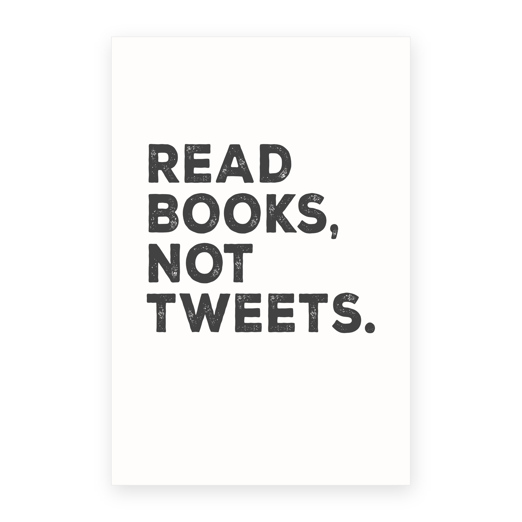 Read Books, Not Tweets