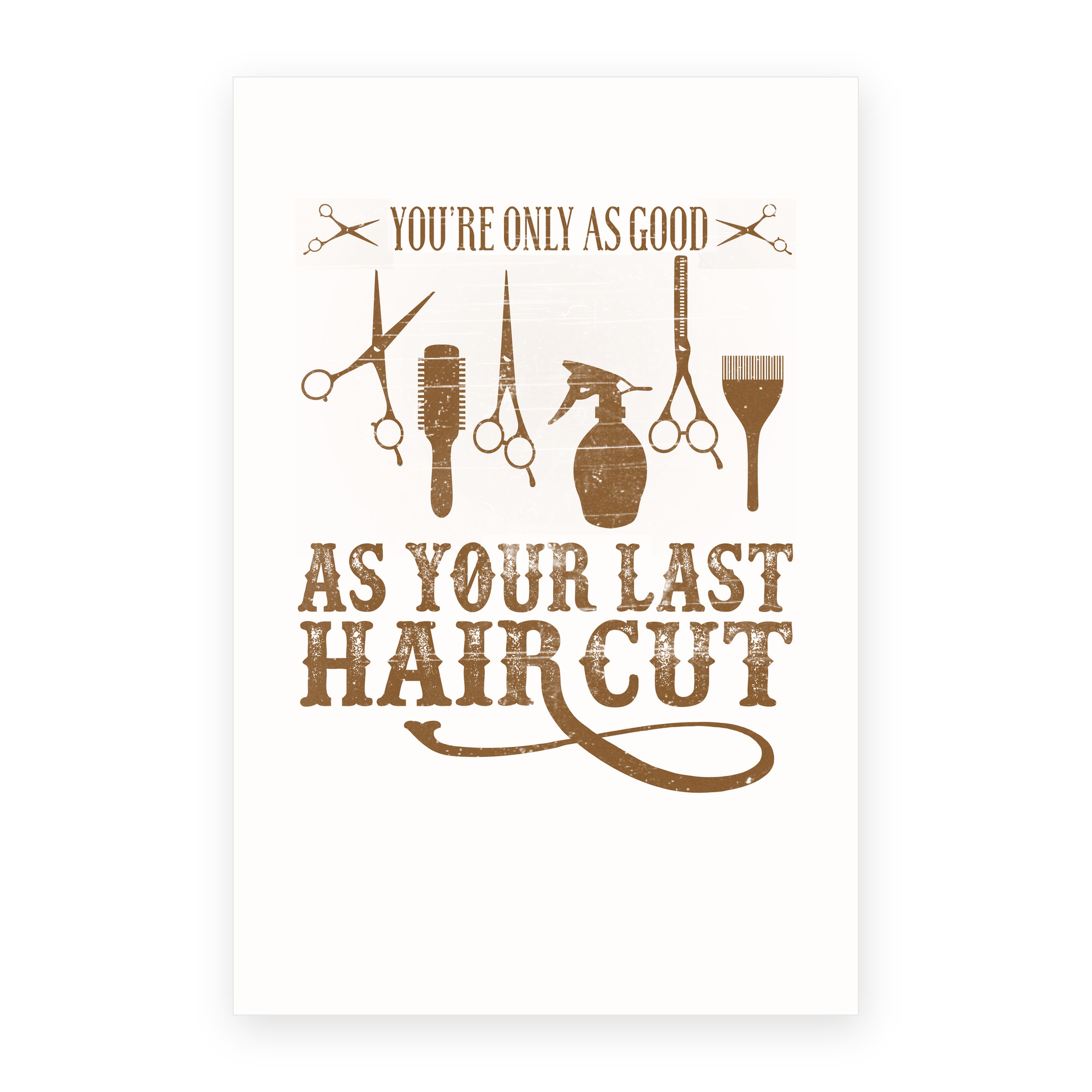 As Good As Last Haircut greeting card