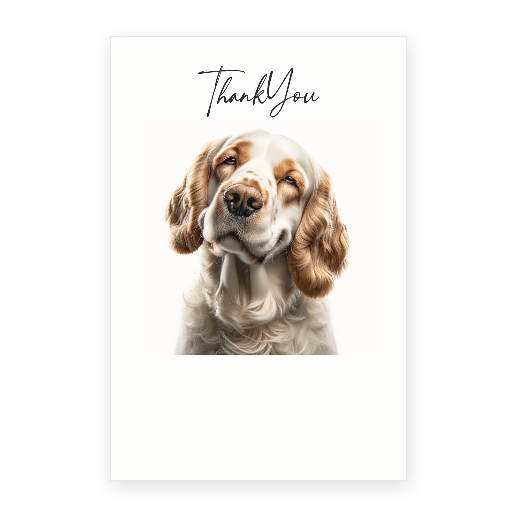 Clumber Spaniel greeting card