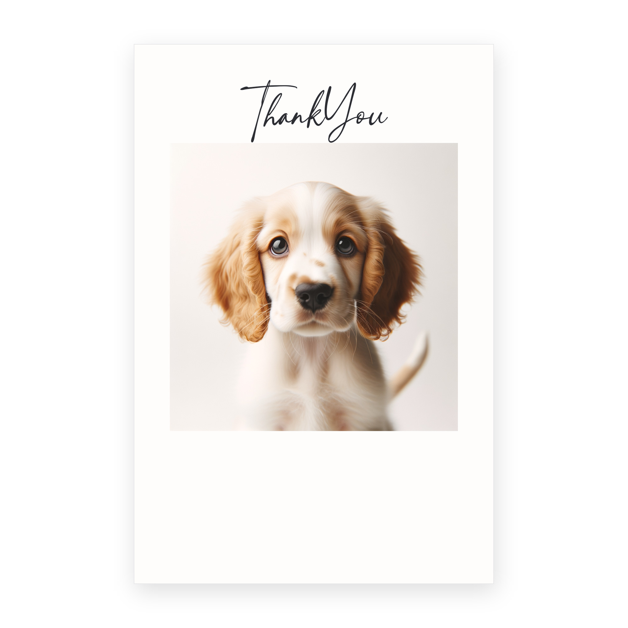 Clumber Spaniel Puppy greeting card