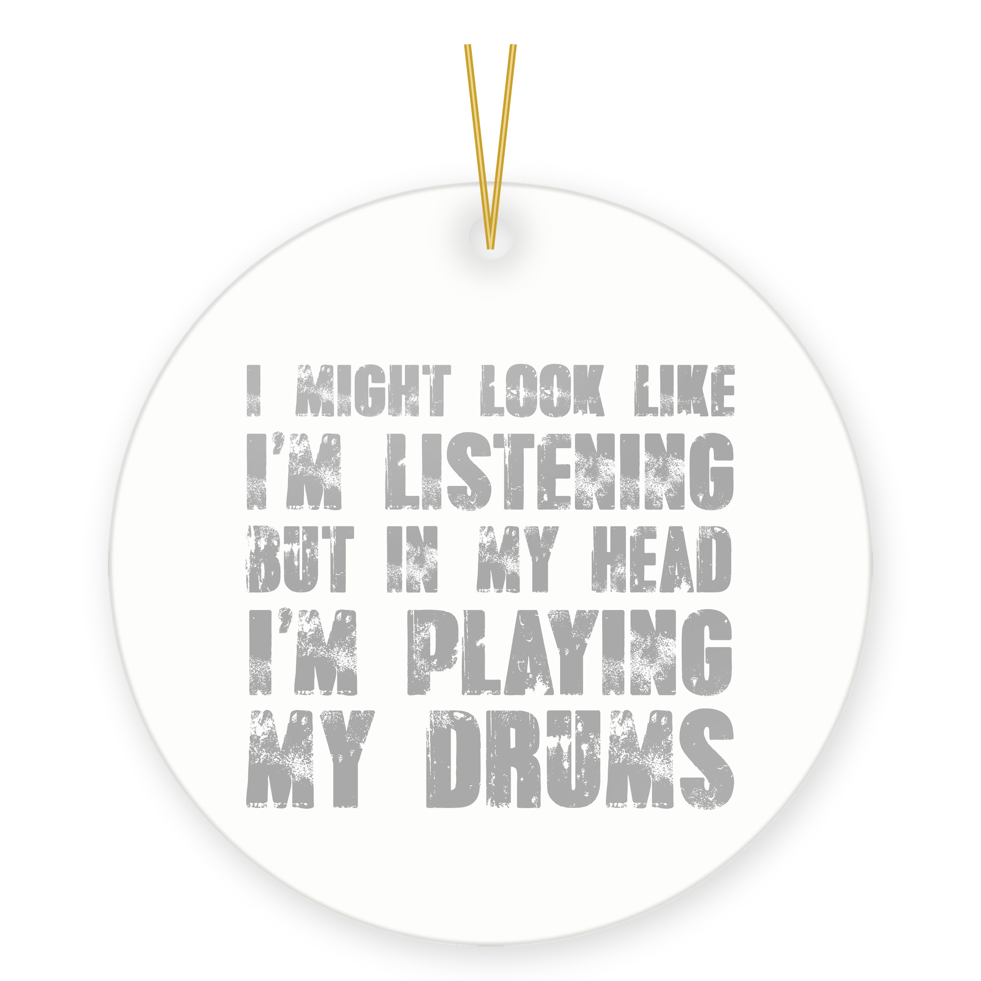 Drummer Ornament Gift for Musician Drum Player Band Member