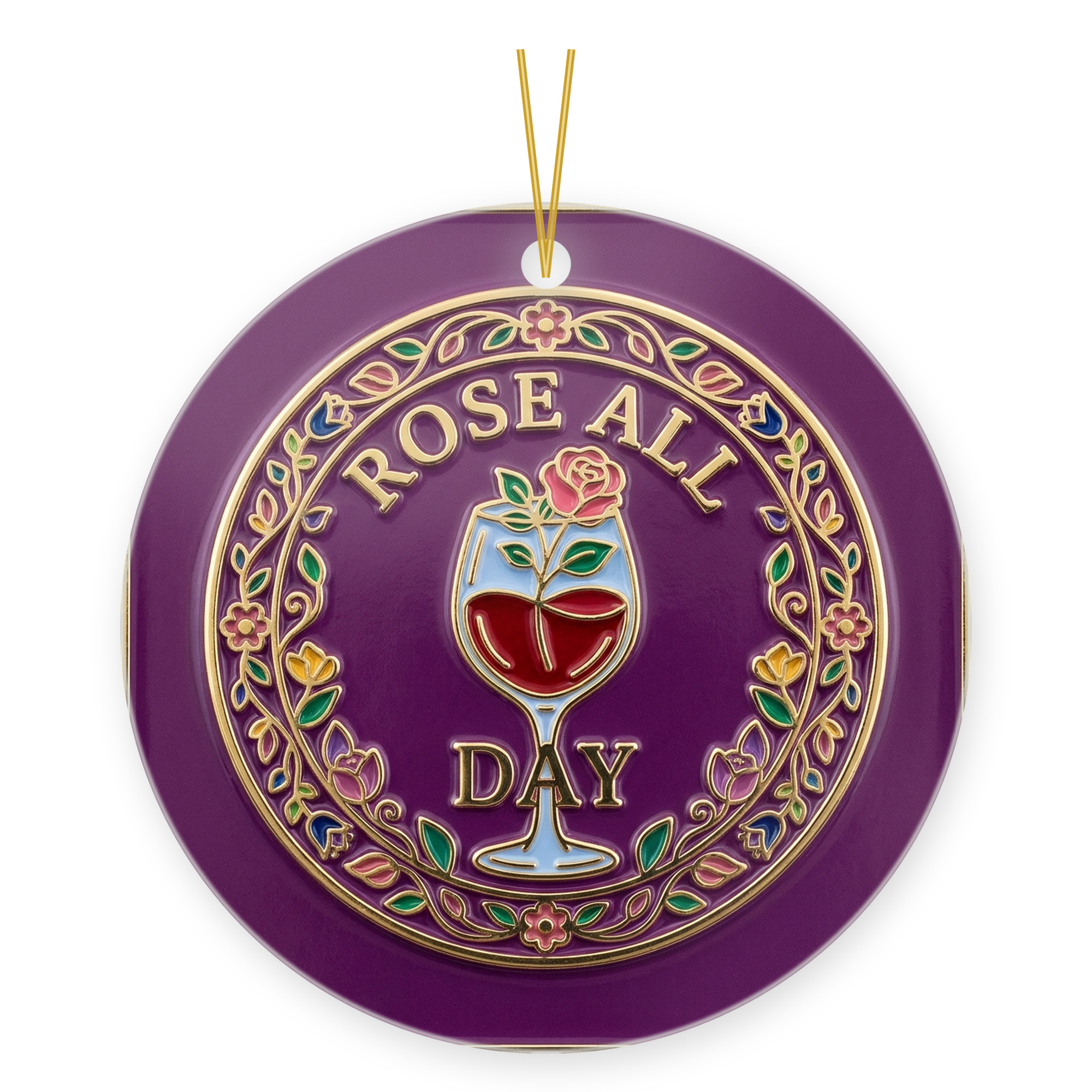 Rosé Wine Lover Gift Ornament for Best Friend