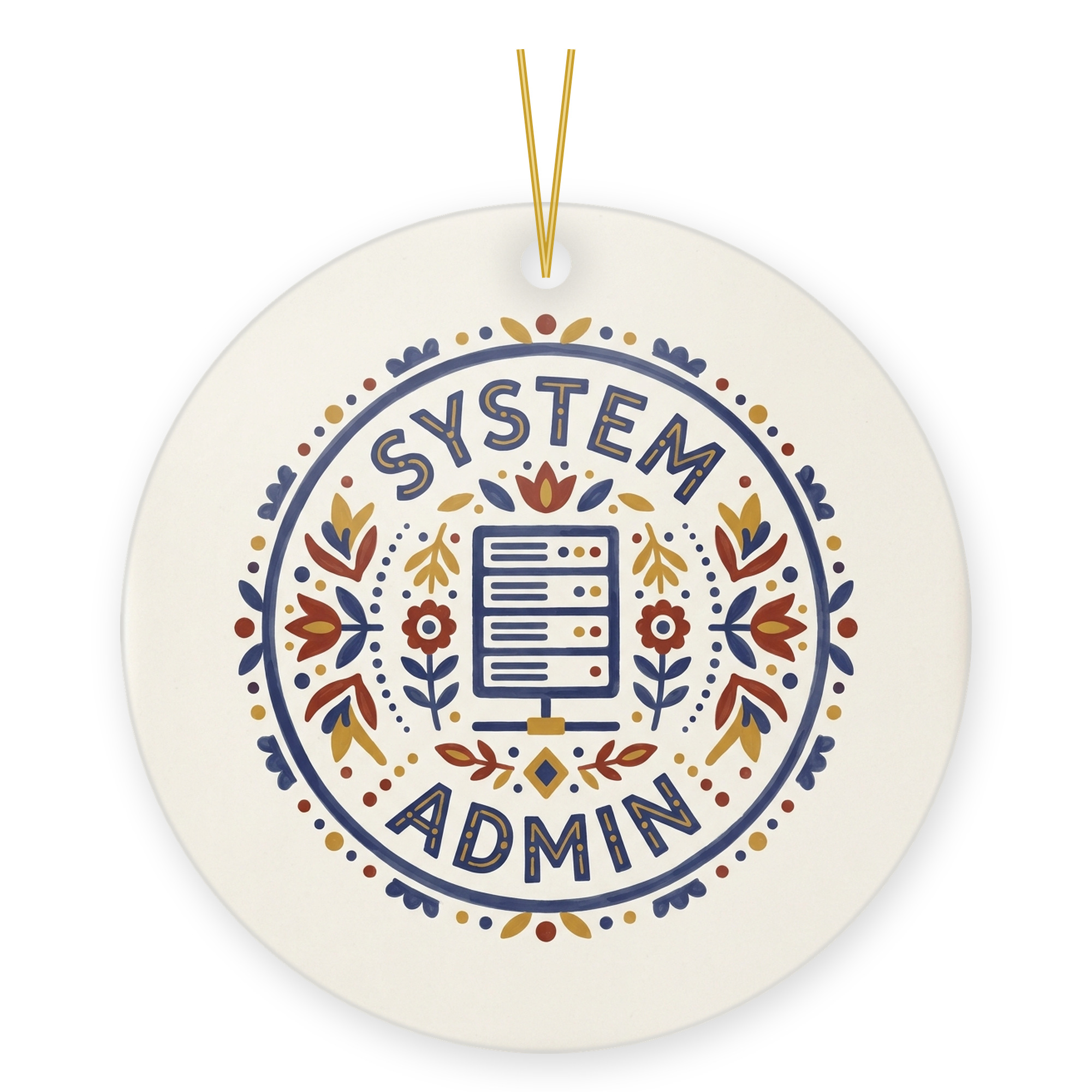 System Administrator Ornament, IT Sysadmin Christmas Gift