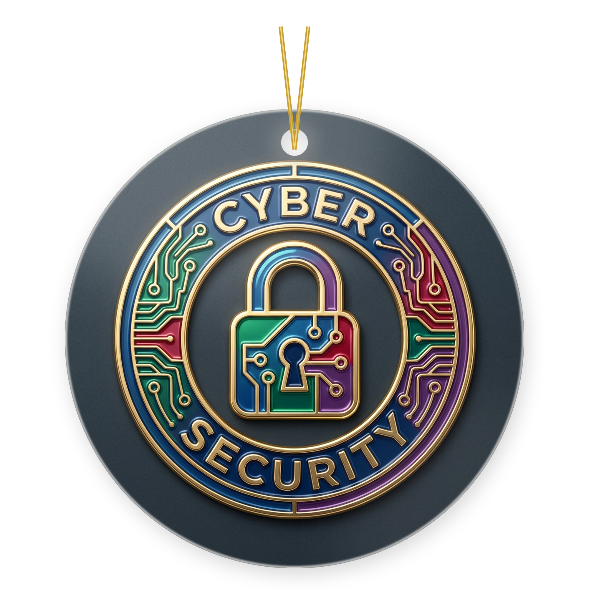 Cybersecurity Specialist Ornament, IT Tech Christmas Gift