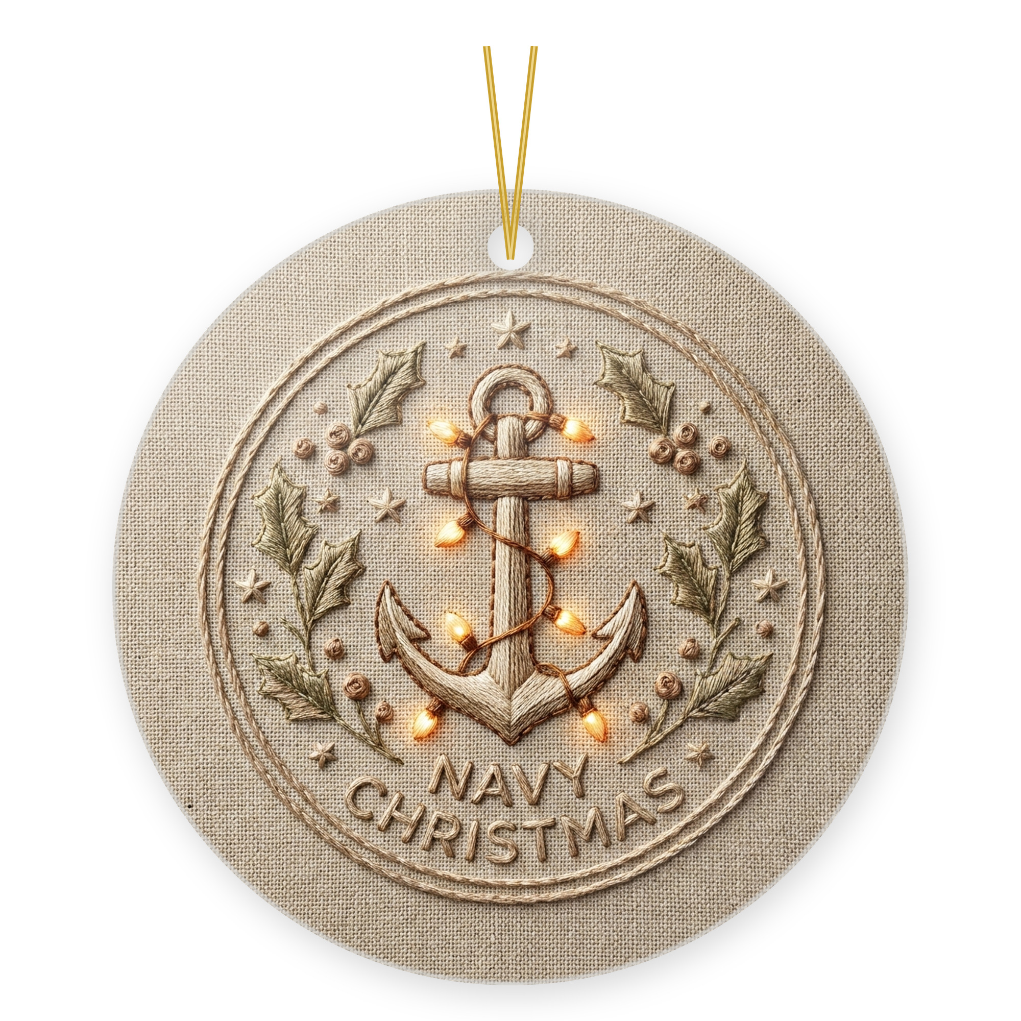 Navy Christmas Ornament, Sailor and Veteran Holiday Gift